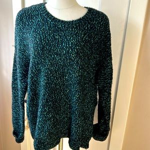 Vince teal and blue wool/ cotton blend sweater NWT size XL